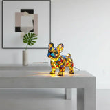 Francuski Buldog — Vitražna lampa