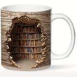Šolja „Biblioteka” sa 3D efektom toplote