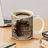 Šolja „Biblioteka” sa 3D efektom toplote
