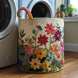 Floralni motiv | Ručno izrađena korpa za veš