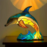 Delfin — Vitražna lampa