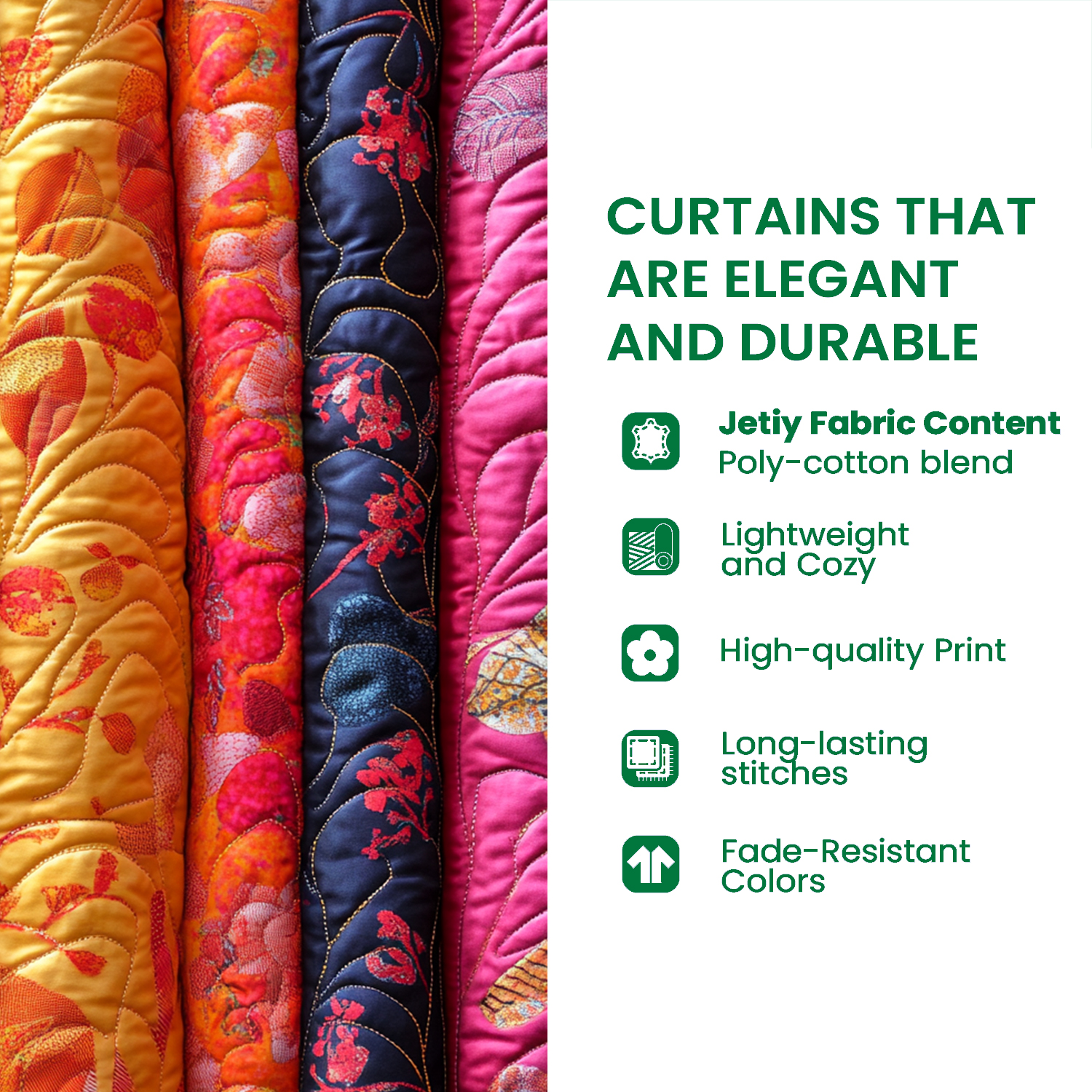 Sunčane kokoške - prošivene zavese