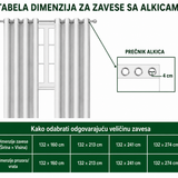 Maglovita šuma - prošivene zavese