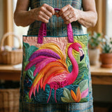 Prošivena torba Dugini flamingo